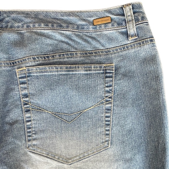 Slimming Look Boot Cut Stretch Jeans Gloria Vanderbilt Plus Size 18W Light Wash - Picture 13 of 16